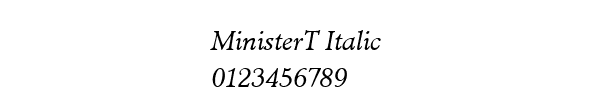 Fuente MinisterT Italic.ttf
