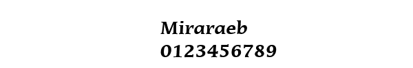 Fuente Miraraeb.ttf