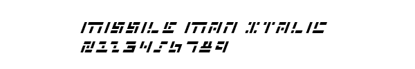 Fuente Missile Man Italic.ttf