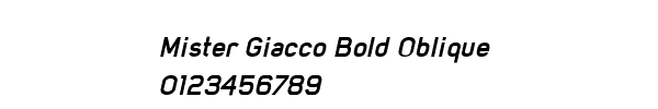 Fuente Mister Giacco Bold Oblique.ttf