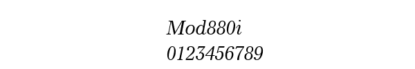 Fuente Mod880i.ttf