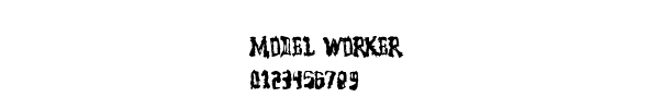 Fuente Model Worker.ttf