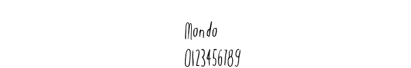 Fuente Mondo.ttf