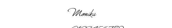 Fuente Monika.TTF