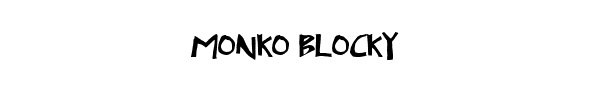 Fuente Monko Blocky.ttf