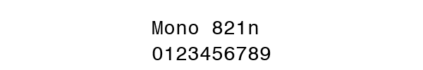 Fuente Mono 821n.ttf