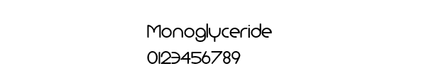 Fuente Monoglyceride.ttf