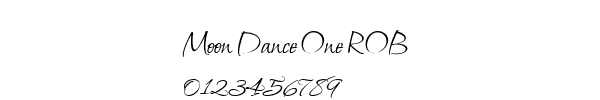 Fuente Moon Dance One ROB.ttf