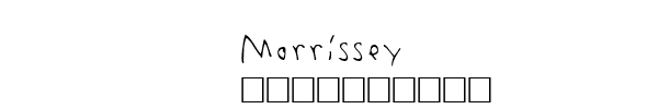 Fuente Morrissey.ttf