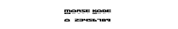 Fuente Morse Kode.ttf