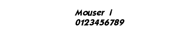 Fuente Mouser_i.ttf