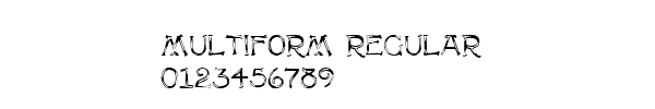 Fuente Multiform Regular.ttf