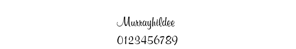 Fuente Murrayhildee.ttf