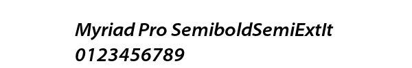 Fuente Myriad Pro SemiboldSemiExtIt.ttf