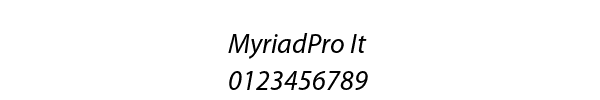 Fuente MyriadPro It.ttf