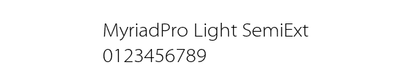 Fuente MyriadPro Light SemiExt.ttf