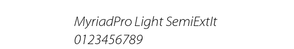 Fuente MyriadPro Light SemiExtIt.ttf