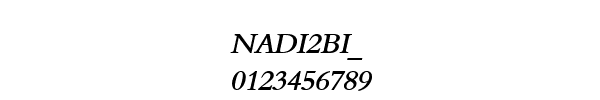 Fuente NADI2BI_.TTF