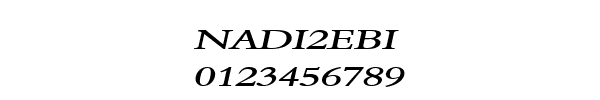 Fuente NADI2EBI.TTF