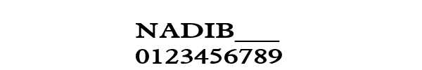 Fuente NADIB___.TTF