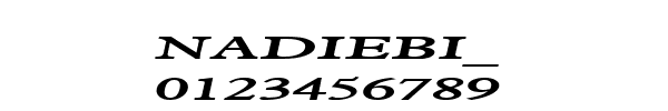 Fuente NADIEBI_.TTF