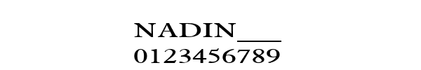 Fuente NADIN___.TTF