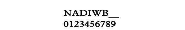 Fuente NADIWB__.TTF
