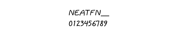 Fuente NEATFN__.TTF