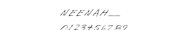 Fuente NEENAH__.TTF