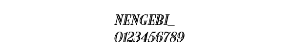 Fuente NENGEBI_.TTF