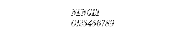 Fuente NENGEI__.TTF