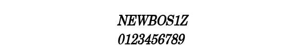 Fuente NEWBOS1Z.TTF