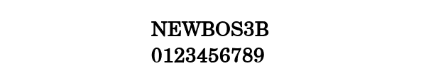Fuente NEWBOS3B.TTF