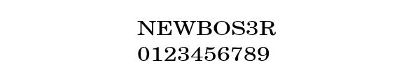 Fuente NEWBOS3R.TTF
