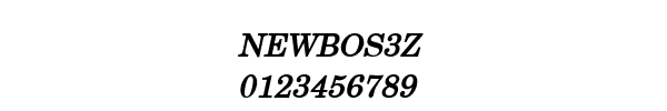 Fuente NEWBOS3Z.TTF