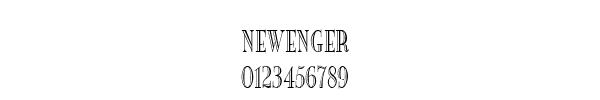Fuente NEWENGER.TTF