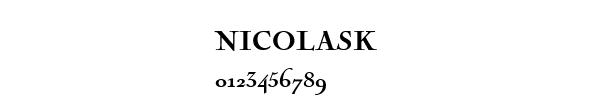 Fuente NICOLASK.TTF