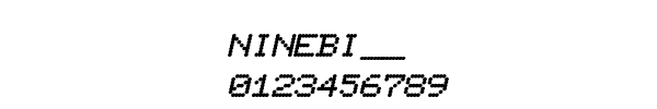 Fuente NINEBI__.TTF