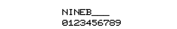 Fuente NINEB___.TTF