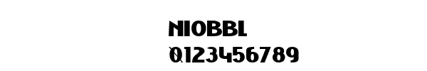 Fuente NIOBBL.TTF