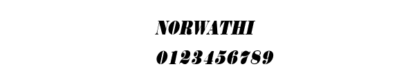 Fuente NORWATHI.TTF