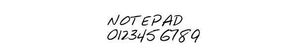 Fuente NOTEPAD.TTF