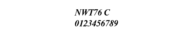 Fuente NWT76 C.TTF