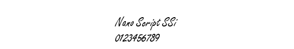 Fuente Nano Script SSi.ttf