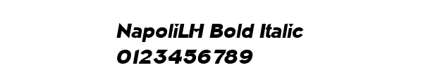 Fuente NapoliLH Bold Italic.ttf