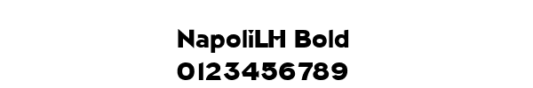Fuente NapoliLH Bold.ttf