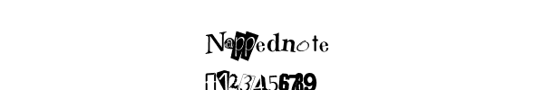 Fuente Nappednote.ttf