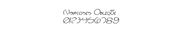 Fuente Narcosis  Oblique.ttf