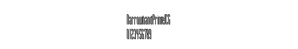 Fuente NarrowbandPrimeICG.ttf
