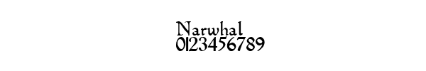 Fuente Narwhal.ttf
